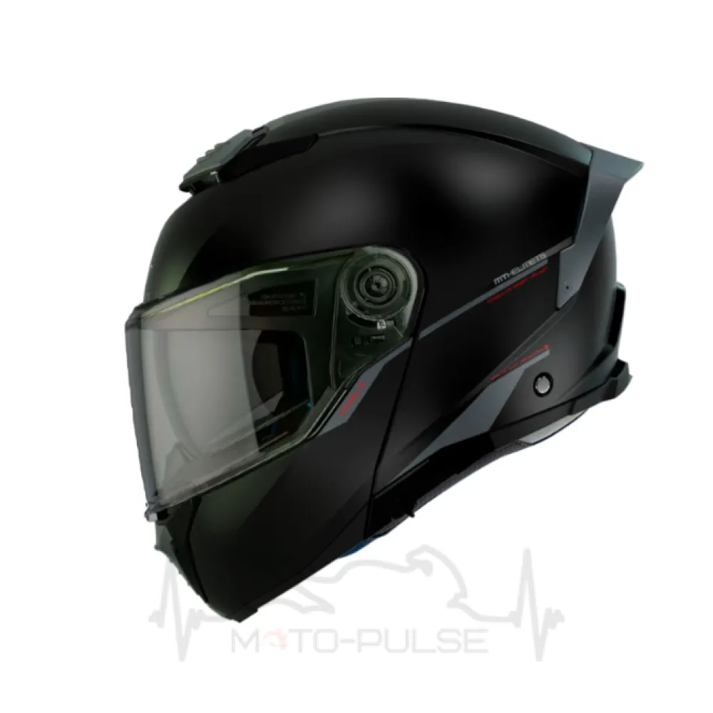 Мотошолом MT Atom 2 SV Solid Black Matt L